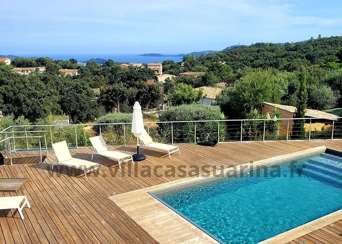 Vue Mer, Piscine Chauffee A Vecchio 别墅 *